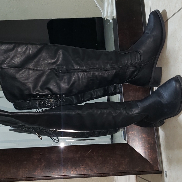 TOP Moda Black thigh high black boots - Picture 6 of 10